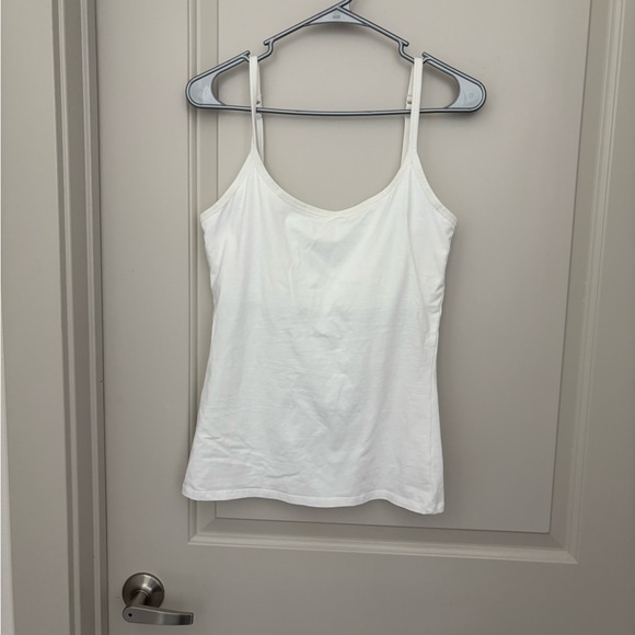 Pact Tops - Pact Organic Cotton White Camisole Size M